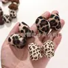 Tecido Animal Print Leopardo Doce e Cool Retrô Outono e Inverno Preenchido com Algodão Laço Acessórios de Cabelo DIY Sapatos Meias Bolsas Acessórios Acessórios
