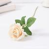 Tecido de Veludo Rosa Simulada Flores Artificiais de Casamento Decoração de Casa Buquê Adereços de Fotografia Tecido de Seda Flores Secas Rosas Vermelhas