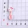 Katy Resina Mini Juego de Vajilla Accesorios de Gato Rosa Juguetes de Comida Miniatura Adornos Paquete de Materiales Hechos a Mano DIY