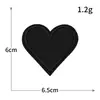 Patch de Tecido Bordado Preto Autoadesivo Sem Costura para Jaqueta de Penas DIY Patch para Roupa com Buraco Insígnia de Letra Bordado Computadorizado