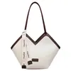 Bolsa de Ombro Minimalista Yuezhi Estilo Coreano Blocos de Cor Nicho 2026 Novo Modelo Bolsa Tote de Grande Capacidade para o Dia a Dia Bolsa de Mão Fashion