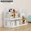 Estante de almacenamiento de escritorio, estante para bocadillos en mesa de comedor, estante para tazas en sala de estar, estante de almacenamiento de tazas multicapa para encimera de cocina para especias