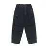 RuMeng Marca Japonesa de Moda Bolsillo Grande Pierna Recta Pantalones de Trabajo para Hombre Otoño Sueltos Exteriores Calle Pierna Ancha Pantalones Casuales