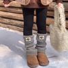 Calcetines de Invierno para Niña de Terciopelo de Cordero, Resistentes al Viento, con Tira Oscura, Juego de Calcetines Estándar de Moda, Anti-relleno, Calcetines Largos