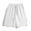 Pantalones Cortos de Algodón Puro para Hombre 2026 Verano Nuevo Estilo Pantalones Cortos de Playa Patrón Estrellado Casual Sueltos Pantalones Marca de Moda Pantalones Cortos de Cinco Puntos para Hombre