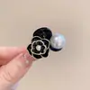 Pinza para el Cabello de Encaje de Camelia Estilo Retro para Mujer, Mini Pasador para Flequillo, Accesorio para el Cabello de Princesa