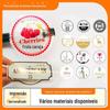 Adesivos de Etiqueta Autoadesivos Personalizados Filme Fosco Hot Stamping Impressão de Marca Logotipo Selo Adesivos Autoadesivos Transparentes de PVC