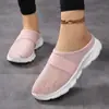 Sapatos Casuais de Verão Transfronteiriços, Sapatos de Malha Respiráveis e que Não Sufocam, Meia-Chinelos Slip-On, Sapatos de Solado Macio Que Não Cansam Seus Pés, Sapatos Preguiçosos para Mulheres
