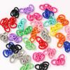 Candy color paint metal quatro seções corrente conexão corrente diy bolsa pendurada corrente chaveiro extensão corrente jóias acessórios