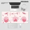 1 Mouse Pad Extra Grande Kirby Borda Espessada Teclado Pad Mesa de Computador Pad Café Internet Pad Dropshipping
