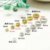 Contas Espaçadoras de Aço Inoxidável Acessórios para Joias DIY Colar Pulseira Contas Contas de Aço Titânio Contas Planas Pulseira Contas Redondas