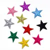 Patch de Ferro Estrela de Cinco Pontas Colorido Adesivos de Tecido Bordados Decorações para Roupas Calças Adesivos Bordados para Computador Acessórios de Vestuário