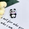 Nuevo Rostro Brillante Panda Resina de Bambú Accesorios Parche de Dibujos Animados Pegamento en Crema Funda para Teléfono Material Lindo Joyería al Por Mayor