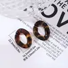Vida Jewelry Serie Estampado Leopardo Acrílico Hebilla de Cadena Anillo Abierto DIY Ropa Bolsas Cadena de Teléfono Móvil Accesorios de Joyería
