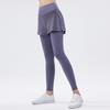 2026 Pantalones de Yoga Dos en Uno Antiexposición para Deporte y Running, Mallas de Gimnasio, Malla Transpirable Elástica, Ropa de Yoga