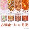 Lentejuelas de luna de 3 mm polvo de flash colorido pegamento de esmalte de uñas joyería transfronteriza epoxi relleno de cáñamo flujo de fábrica pelo liso