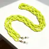 Corrente para Óculos Estilo Coreano Unisex Corrente para Óculos de Sol Cordão de Couro para Óculos Cordão Infantil da Moda para Óculos Bebê Pendurado no Pescoço Moda