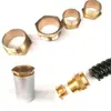 Manguera de Metal con Boquilla de Cobre, Haz de Agua de Copa de Cobre de Cuatro Niveles, Conexión de Cable Interna, Boquilla de Cobre, Galvanizado, Antiexplosión