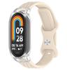 Adequado para Xiaomi Mi Band 10 Pulseira de Relógio Xiaomi Mi Band 34567 Padrão de Couro Pulseira de Relógio de Silicone Xiaomi Mi Band 8/9 Pulseira de Relógio