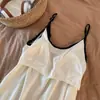 Camisola de verano con shorts de seda helada para mujer, transpirable y fresca, pura y sexy, ropa de casa inteligentemente diseñada