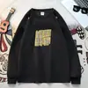 Moletom Estampado Retro Americano para Homens 2025 Outono Estilo Coreano Novo Gola Redonda Top Solto Estilo Ins Hong Kong Moletom