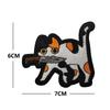 Taifeng caricatura creativa con gato cuchillo gatito sonámbulo brazalete bordado velcro parche de moral parche de bordado eléctrico en stock