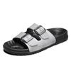 Sandálias masculinas com excrementos sensação em casa atacado antiderrapante chinelos de fundo macio personalizado flip button fundo grosso sapatos de praia lazer de verão