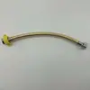 Proveedores de fabricantes tubo de plástico de alambre de PVC dorado y plateado entrada de agua de doble cabezal manguera trenzada de alta presión tubería de entrada de agua fría y caliente venta al por mayor