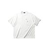 Vestido de Verão do Sul 2025 Verão Novo Moda Retrô Camiseta Casual Japonesa Cor Sólida Bolso Decorativo Gola Redonda Manga Curta