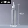 Em estoque 150ml 200 250 300 500 ml bico fino plástico transparente sub-garrafa PET espremer garrafa de mistura de cores