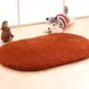 Oferta Especial Veludo de Cordeiro Quarto Tapete Oval Sala de Estar Banheiro Cozinha Tapete Antiderrapante Almofada de Veludo de Cordeiro Tapete para Pés