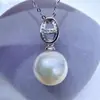 Accesorios de Perlas DIY Plata de Ley S925 Base Vacía Moda Único Diseño de Nariz de Cerdo Colgante Dulce Versátil para Mujeres