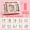 Conjunto de Presente de Adesivos Fofos para Diário 100 adesivos decorativos de desenho animado material DIY adesivos de filme para crianças atacado