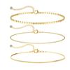 Moda Cruzada Europeia e Americana Corrente de Metal Empilhável Pingente de Diamante Decoração para Pé Corrente Simples de Osso de Cobra Conjunto de Pé de Três Camadas