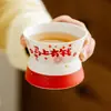Conjunto de Xícaras de Cerâmica Branca de Rocha Mineral Feito de Fábrica para Uso Doméstico, Conjunto de Xícara e Pires para Chá da Tarde, Xícara para Latte Art