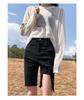 Shorts de Mezclilla para Mujer, Ajustados, Delgados, Corte Slim, Cintura Alta, Adelgazantes, Shorts de Ciclismo, Longitud Media, Nuevo Estilo Verano 2026