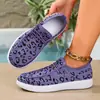 Zapatos casuales para mujer sin cordones, colección primavera/otoño 2026, cómodos y transpirables con suela suave, con diseño flyknit