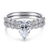 Anel de Prata 925 com Pérola Cruz Europeia e Americana Feminino Gota Zircônia Diamante Rosa Safira Anel de Prata Esterlina Anel de Gema