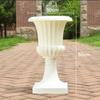 Ornamentos de vaso de flores europeus de resina de resina de coluna romana de casamento de plástico dourado novo adereços de casamento