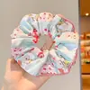Suave con el cabello, elegante y con estilo, scrunchie, pasador de malla floral pequeño estilo coreano, accesorio para el cabello plisado de estilo de hada
