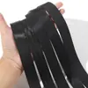 Venta al por mayor del fabricante Cinta de nailon de imitación negra Tejido trenzado Espesor Patrón de espiga Tejido denso Accesorios para equipaje y ropa Cinta de sujeción de 1-5 cm