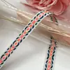 Cinta jacquard estilo étnico de 1 cm decoración colorida para sombrero ribete para textiles del hogar cinturón accesorios de vestir fábrica en stock venta al por mayor