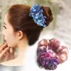 Nuevo estilo coreano, cuerda para el cabello, aro para el cabello, simple, combinable con todo, cabeza de bola, flor, aro para el cabello de adulto, banda de goma para el cabello, tocado de flores