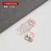 Cerradura de pestillo antirrobo de acero inoxidable, Cerradura de seguridad tradicional engrosada con llave, Placa de cierre con pestillo, Cerradura de caja plegable