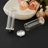 Botella de Vidrio de Cristal Tubo Recto Tapa de Vidrio Colgante Accesorios para Joyería Hecha a Mano DIY Botella de los Deseos Materiales para Botella de Deriva