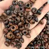 Cuentas de cristal natural ágata jade de 5*10 mm con agujero grande, cuentas de ábaco de 4 mm, accesorios para collar pulsera hechos a mano DIY