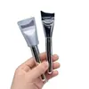 Brocha de Base Ultra Fina Que No Absorbe Polvo, Cabeza Plana con Forma de Media Luna Angulada, Amigable para Principiantes, Brocha de Maquillaje Plana para Base Líquida y Corrector Coreano, Acabado Sin Marcas