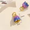 Colgante antiguo de oro estilo chino con cuenta de gota de aceite tridimensional, colgante con material para pulsera de cuentas DIY, collar, joyería