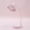 Nova luminária de mesa LED dobrável em formato de flor, lâmpada de cabeceira para estudo e quarto, para alunos do ensino fundamental, mesa de escrita, dormitório, toque de três velocidades
