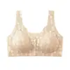 Ropa interior para mujer de mediana edad y ancianos, sujetador sin costuras con broche frontal, chaleco, talla grande, sujetador inalámbrico, popular en TikTok